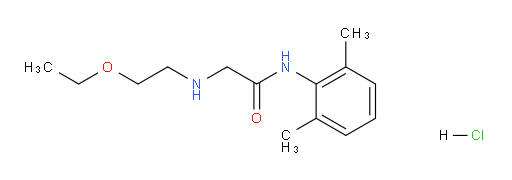 N-(2,6-dimethylphenyl)-2-((2-ethoxyethyl)amino)acetamide hydrochloride