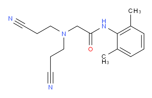 2-(bis(2-cyanoethyl)amino)-N-(2,6-dimethylphenyl)acetamide