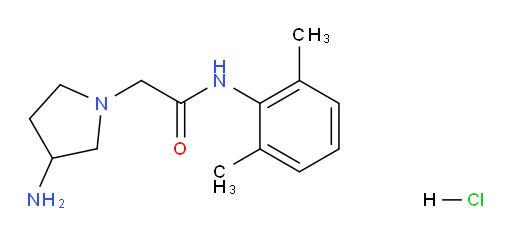 2-(3-aminopyrrolidin-1-yl)-N-(2,6-dimethylphenyl)acetamide hydrochloride