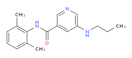 N-(2,6-dimethylphenyl)-5-(propylamino)nicotinamide