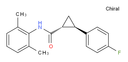 (1R,2R)-N-(2,6-dimethylphenyl)-2-(4-fluorophenyl)cyclopropanecarboxamide