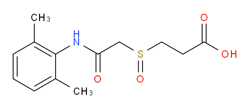 3-((2-((2,6-dimethylphenyl)amino)-2-oxoethyl)sulfinyl)propanoic acid