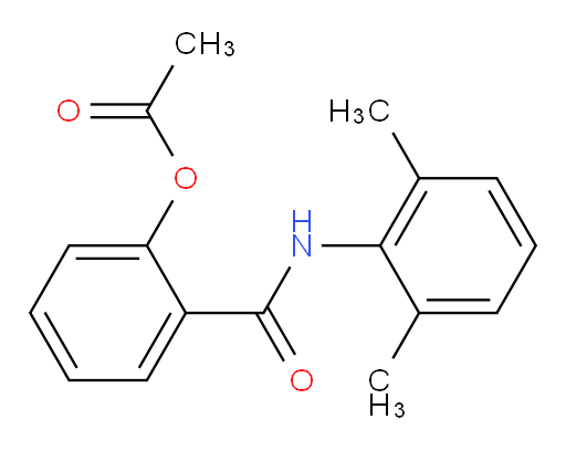 2-((2,6-dimethylphenyl)carbamoyl)phenyl acetate
