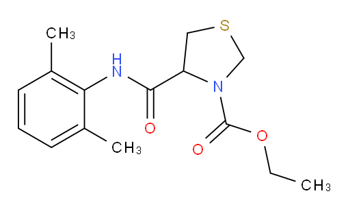 ethyl 4-((2,6-dimethylphenyl)carbamoyl)thiazolidine-3-carboxylate