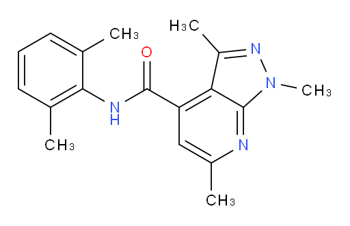 N-(2,6-dimethylphenyl)-1,3,6-trimethyl-1H-pyrazolo[3,4-b]pyridine-4-carboxamide
