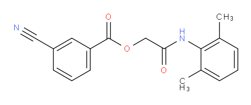 2-((2,6-dimethylphenyl)amino)-2-oxoethyl 3-cyanobenzoate