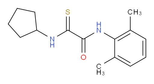 2-(cyclopentylamino)-N-(2,6-dimethylphenyl)-2-thioxoacetamide