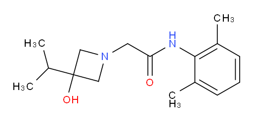 N-(2,6-dimethylphenyl)-2-(3-hydroxy-3-isopropylazetidin-1-yl)acetamide