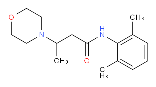 N-(2,6-dimethylphenyl)-3-morpholinobutanamide