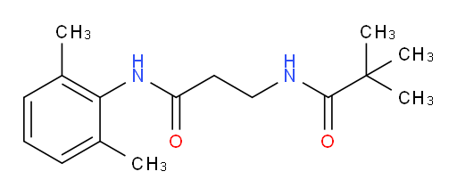N-(3-((2,6-dimethylphenyl)amino)-3-oxopropyl)pivalamide