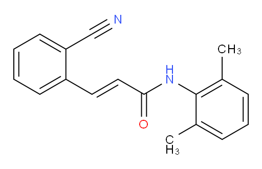(E)-3-(2-cyanophenyl)-N-(2,6-dimethylphenyl)acrylamide