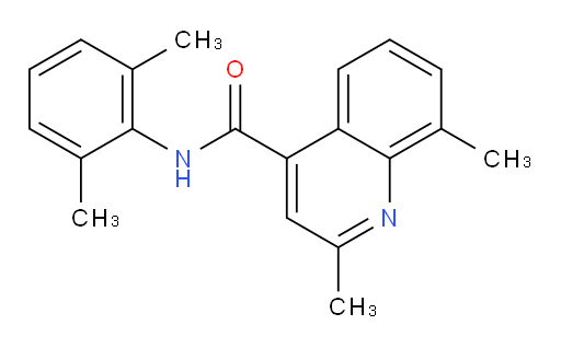 N-(2,6-dimethylphenyl)-2,8-dimethylquinoline-4-carboxamide