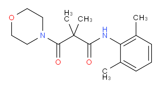 N-(2,6-dimethylphenyl)-2,2-dimethyl-3-morpholino-3-oxopropanamide