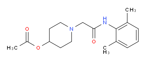 1-(2-((2,6-dimethylphenyl)amino)-2-oxoethyl)piperidin-4-yl acetate