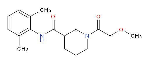 N-(2,6-dimethylphenyl)-1-(2-methoxyacetyl)piperidine-3-carboxamide