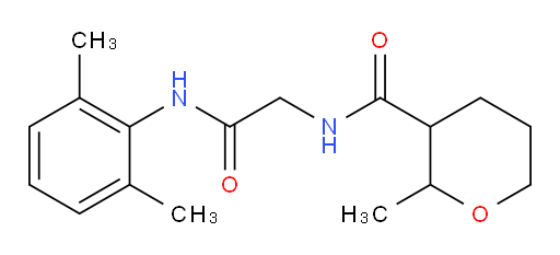 N-(2-((2,6-dimethylphenyl)amino)-2-oxoethyl)-2-methyltetrahydro-2H-pyran-3-carboxamide