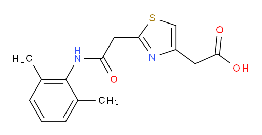 2-(2-(2-((2,6-dimethylphenyl)amino)-2-oxoethyl)thiazol-4-yl)acetic acid