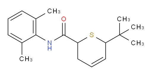 6-(tert-butyl)-N-(2,6-dimethylphenyl)-3,6-dihydro-2H-thiopyran-2-carboxamide
