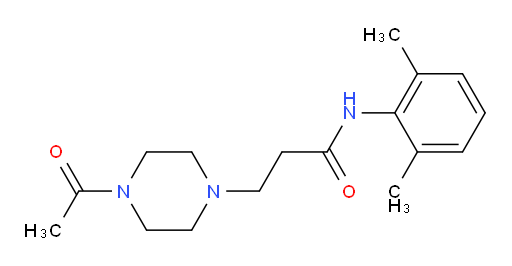 3-(4-acetylpiperazin-1-yl)-N-(2,6-dimethylphenyl)propanamide