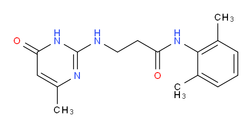N-(2,6-dimethylphenyl)-3-((4-methyl-6-oxo-1,6-dihydropyrimidin-2-yl)amino)propanamide