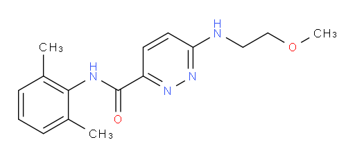 N-(2,6-dimethylphenyl)-6-((2-methoxyethyl)amino)pyridazine-3-carboxamide