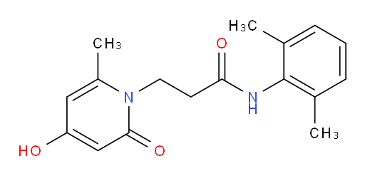 N-(2,6-dimethylphenyl)-3-(4-hydroxy-6-methyl-2-oxopyridin-1(2H)-yl)propanamide