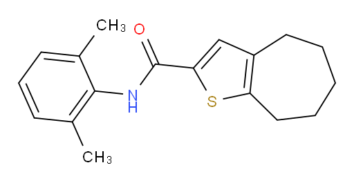 N-(2,6-dimethylphenyl)-5,6,7,8-tetrahydro-4H-cyclohepta[b]thiophene-2-carboxamide