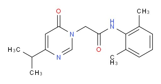 N-(2,6-dimethylphenyl)-2-(4-isopropyl-6-oxopyrimidin-1(6H)-yl)acetamide