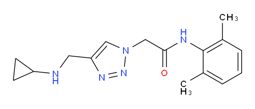 2-(4-((cyclopropylamino)methyl)-1H-1,2,3-triazol-1-yl)-N-(2,6-dimethylphenyl)acetamide