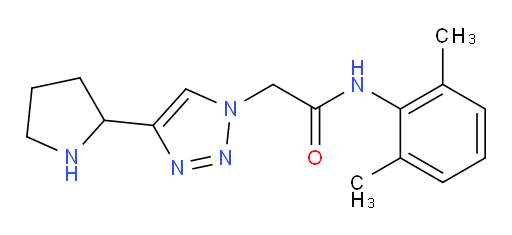 N-(2,6-dimethylphenyl)-2-(4-(pyrrolidin-2-yl)-1H-1,2,3-triazol-1-yl)acetamide