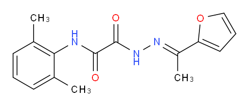 (E)-N-(2,6-dimethylphenyl)-2-(2-(1-(furan-2-yl)ethylidene)hydrazinyl)-2-oxoacetamide