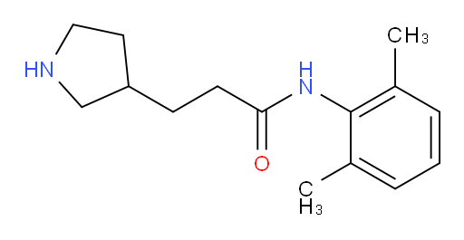 N-(2,6-dimethylphenyl)-3-(pyrrolidin-3-yl)propanamide