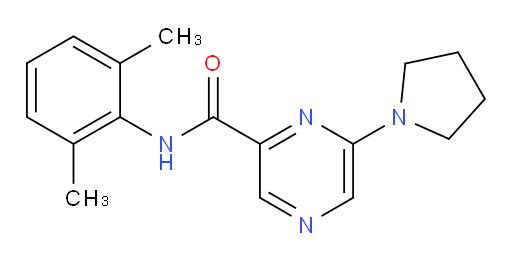 N-(2,6-dimethylphenyl)-6-(pyrrolidin-1-yl)pyrazine-2-carboxamide