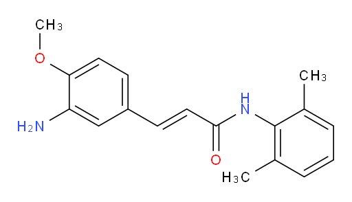 (E)-3-(3-amino-4-methoxyphenyl)-N-(2,6-dimethylphenyl)acrylamide