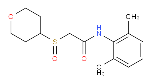 N-(2,6-dimethylphenyl)-2-((tetrahydro-2H-pyran-4-yl)sulfinyl)acetamide