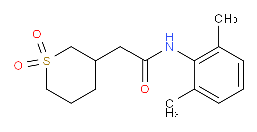 N-(2,6-dimethylphenyl)-2-(1,1-dioxidotetrahydro-2H-thiopyran-3-yl)acetamide