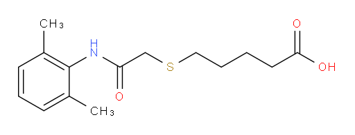 5-((2-((2,6-dimethylphenyl)amino)-2-oxoethyl)thio)pentanoic acid