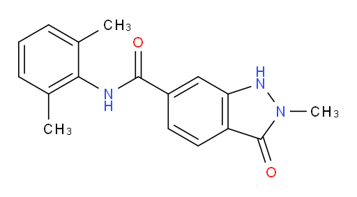 N-(2,6-dimethylphenyl)-2-methyl-3-oxo-2,3-dihydro-1H-indazole-6-carboxamide