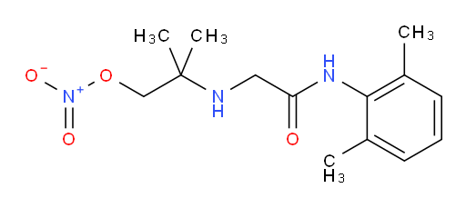 2-((2-((2,6-dimethylphenyl)amino)-2-oxoethyl)amino)-2-methylpropyl nitrate
