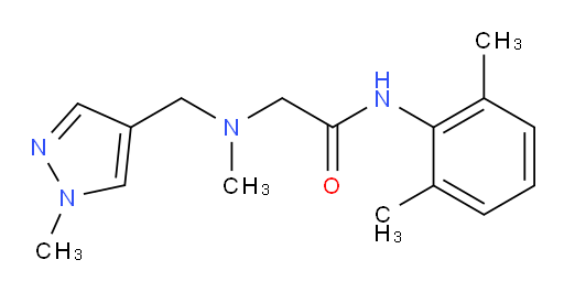 N-(2,6-dimethylphenyl)-2-(methyl((1-methyl-1H-pyrazol-4-yl)methyl)amino)acetamide