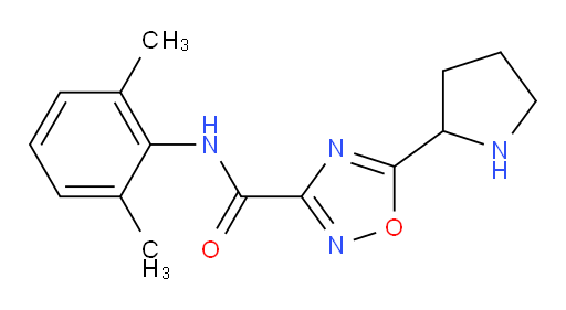 N-(2,6-dimethylphenyl)-5-(pyrrolidin-2-yl)-1,2,4-oxadiazole-3-carboxamide