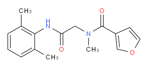 N-(2-((2,6-dimethylphenyl)amino)-2-oxoethyl)-N-methylfuran-3-carboxamide