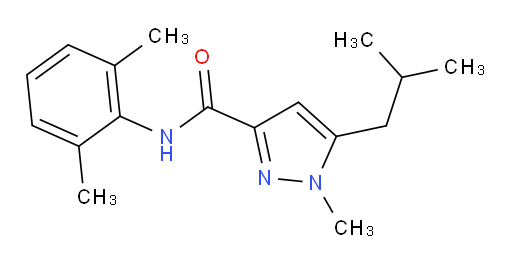 N-(2,6-dimethylphenyl)-5-isobutyl-1-methyl-1H-pyrazole-3-carboxamide