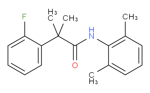 N-(2,6-dimethylphenyl)-2-(2-fluorophenyl)-2-methylpropanamide