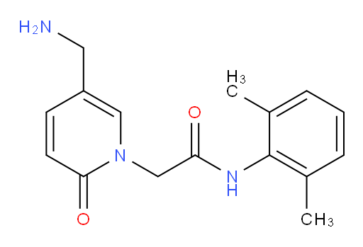 2-(5-(aminomethyl)-2-oxopyridin-1(2H)-yl)-N-(2,6-dimethylphenyl)acetamide