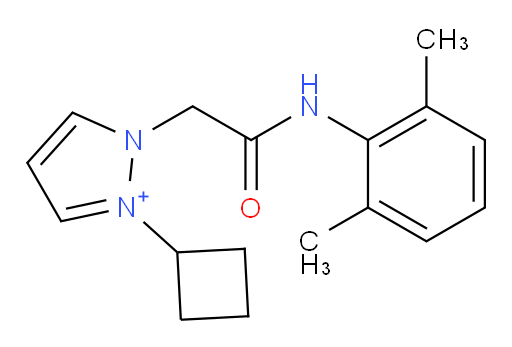 2-cyclobutyl-1-(2-((2,6-dimethylphenyl)amino)-2-oxoethyl)-1H-pyrazol-2-ium