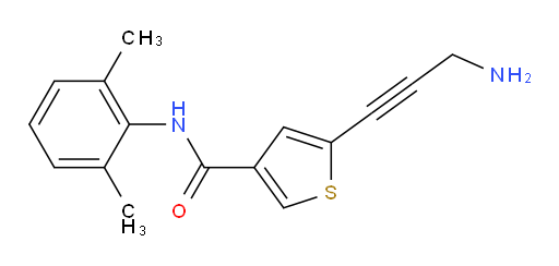 5-(3-aminoprop-1-yn-1-yl)-N-(2,6-dimethylphenyl)thiophene-3-carboxamide