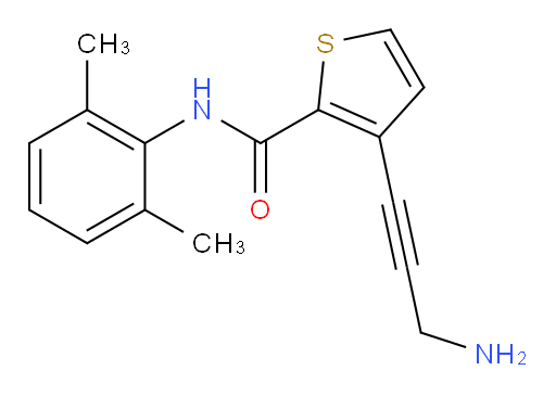 3-(3-aminoprop-1-yn-1-yl)-N-(2,6-dimethylphenyl)thiophene-2-carboxamide