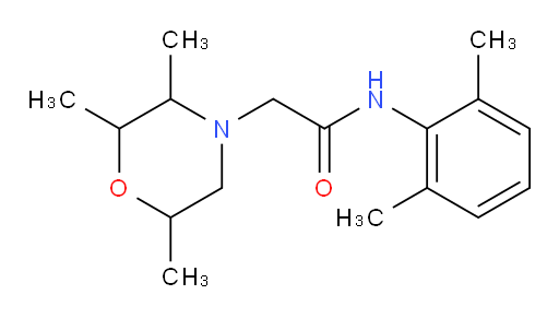 N-(2,6-dimethylphenyl)-2-(2,3,6-trimethylmorpholino)acetamide