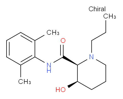 (2S,3R)-N-(2,6-dimethylphenyl)-3-hydroxy-1-propylpiperidine-2-carboxamide
